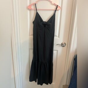 Rails Elegant Black Spaghetti Strap  Dress
